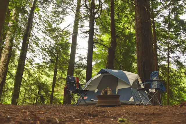 Camping gear ready for the trail